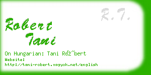 robert tani business card